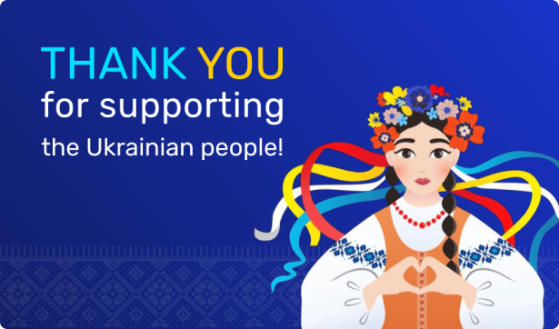 Thank you for supporting the Ukrainian people!
